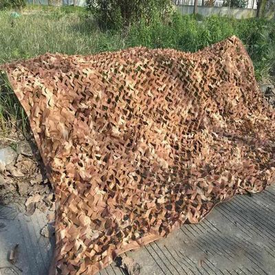 LGLFDJ Desert Camouflage Netting Bulk, with Mesh Backing, Jungle Camo Netting for Outdoor Hidden, Oxford Fabric Sunshade Camping Net for Car-Covering (Size : 5X7m(16ft X 23ft))