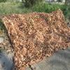 LGLFDJ Desert Camouflage Netting Bulk, with Mesh Backing, Jungle Camo Netting for Outdoor Hidden, Oxford Fabric Sunshade Camping Net for Car-Covering (Size : 5X7m(16ft X 23ft)) view 1