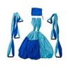Aerial Yoga Hammock Strong Durable Flying Yoga Swing Aerial Silks with 6 Foam Handle for Indoor Sports Yoga Hammock (dark and light blue) view 3