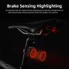 KCMYTONER Rechargeable Anti-Theft Bike Alarm with Taillight, Bike Finder with Remote, 7 Levels of Sensitivity Adjustable, IP54 Waterproof, 2PK view 2