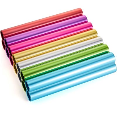 Lewtemi Aluminum Track Field Relay Baton Track Sports Field Race Batons Corrosion Resistant for Outdoor Athlete Running Race Student Relay Events, Assorted Colors(14 Pack)