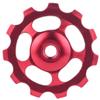 11T Bike Aluminum Sealed Bearing, Bicycle Wheel Guide Roller Rear, Derailleur Pulley for Rear Derailleur Wheel Bike Guide Roller Pulley Accessories Gear Guide Pulley for Mountain Bike (Red) view 1