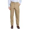 Men's Cozy Hidden Expandable Waist Dress Pants | Premium Stretch Texture Weave Work to Weekend Pant(Khaki,46W32L) view 1