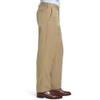 Men's Cozy Hidden Expandable Waist Dress Pants | Premium Stretch Texture Weave Work to Weekend Pant(Khaki,46W32L) view 2