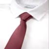 Spring Notion Boys' Solid Color Microfiber Zipper Tie, Chianti Small view 2