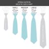 Spring Notion Boys' Solid Color Microfiber Zipper Tie, Chianti Small view 4