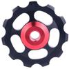 11T Bike Aluminum Sealed Bearing, Bicycle Wheel Guide Roller Rear, Derailleur Pulley for Rear Derailleur Wheel Bike Guide Roller Pulley Accessories Gear Guide Pulley for Mountain Bike (Black) view 1