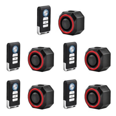 KCMYTONER Rechargeable Anti-Theft Bike Alarm with Taillight, Bike Finder with Remote, 7 Levels of Sensitivity Adjustable, IP54 Waterproof, 5PK