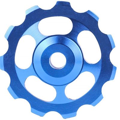 11T Bike Aluminum Sealed Bearing, Bicycle Wheel Guide Roller Rear, Derailleur Pulley for Rear Derailleur Wheel Bike Guide Roller Pulley Accessories Gear Guide Pulley for Mountain Bike (Blue)