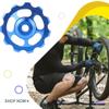 11T Bike Aluminum Sealed Bearing, Bicycle Wheel Guide Roller Rear, Derailleur Pulley for Rear Derailleur Wheel Bike Guide Roller Pulley Accessories Gear Guide Pulley for Mountain Bike (Blue) view 3