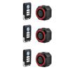 KCMYTONER Rechargeable Anti-Theft Bike Alarm with Taillight, Bike Finder with Remote, 7 Levels of Sensitivity Adjustable, IP54 Waterproof, 3PK view 1