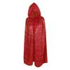 Adult Halloween Hooded Cloak Glittery Long Cape Wizard Elf Costume Robe Shining Rainbow Magician Poncho for Xmas Cos Party view 1