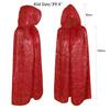 Adult Halloween Hooded Cloak Glittery Long Cape Wizard Elf Costume Robe Shining Rainbow Magician Poncho for Xmas Cos Party view 4
