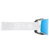 Spy Unisex Marauder Ski & Snowboard Goggle - Matte White | Happy Boost Bronze Ice Blue Mirror + Replacement Lens view 3