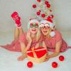 JaGely 36 Pcs Santa Hats Christmas Glasses Bulk Santa Claus Beard Mask Set Xmas Photo Booth Props Christmas Party Decorations for Adult Xmas Holiday Party Favors Supplies view 3