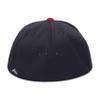Pacific Headwear Perforated F3 Performance Flexfit Cap, White/Navy/Red, L/XL view 3