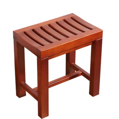Spa Bench Wood Seat Stool Foot Rest Storage Shelf Bathtub Shower Stools to sit on, Waterproof Wood Shower Bench Seat, Bathroom Spa Bathing Stool Shaving Foot Rest Step Stool Indoor Outdoor Patio Garde