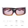 Yourga Dry Eyes Relief Eyeglasses, Rectangular Polarized Sunglasses, UV Protection, Moisture Chamber Glasses for Men/Women Outdoor (Sandalwood) view 3
