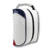 Golf Shoe Bag for Men & Women, PU Leather Travel Shoes Carrier Bag, Dustproof and Lightweight Outdoor Golf Accessories Storage for Sport Shoes, Socks, Tees & Balls(White) view 1