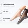 10PCs Silky Anti-slip Cotton Socks for Women Soft Breathable Mid-tube Stockings Comfortable, Sheer Ankle Socks Thin Nylon Summer Ankle Hosiery Socks Short Dress Stockings for Women view 3