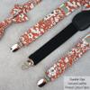 BELLUNO Boys' Floral Suspenders and Bow Tie Set, Pre-Tied Cotton Bowtie for Kids from Toddlers to Teens view 4