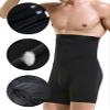 SHIONF Men Tummy Control Shorts High Waist Underwear Slimming Shapewear Body Shaper Leg Boxer Briefs (Black, Large) view 3