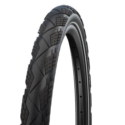 Schwalbe Marathon Efficiency Super Race V-Guard Folding Tyre, Black/Reflective, 40-622 (28x1.50 700x38C)