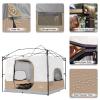 KAMPKEEPER Camping Inner Tent for Pop Up Canopy, Converts 10'x10' Straight Leg Canopy into Camping TentFully Vented Roof(Top & Frame NOT Included), Khaki view 4