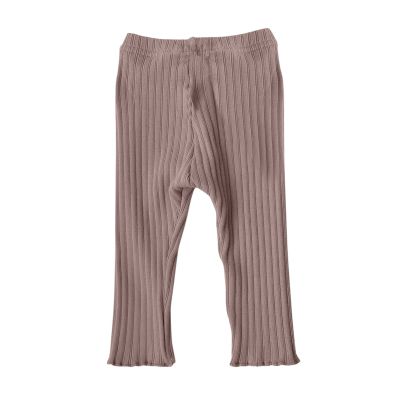 Baby Newborn Infant Girls Boys Cotton Spring Autumn Solid Ribbed Long Pants Leggings Spring Baby (Pink, 12-18 Months)