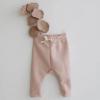 Baby Newborn Infant Girls Boys Cotton Spring Autumn Solid Ribbed Long Pants Leggings Spring Baby (Pink, 12-18 Months) view 2