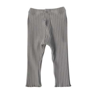 Baby Newborn Infant Girls Boys Cotton Spring Autumn Solid Ribbed Long Pants Leggings Spring Baby Boy (Grey, 1-2 Years)