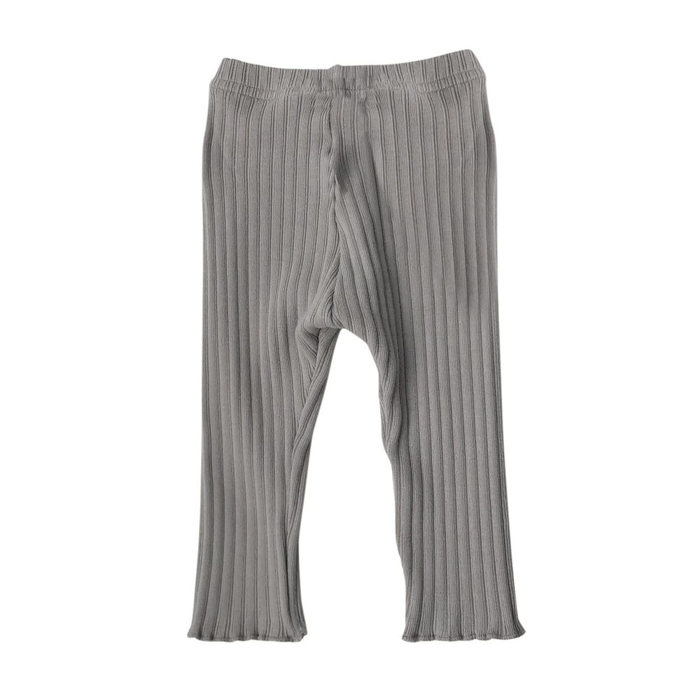 Baby Newborn Infant Girls Boys Cotton Spring Autumn Solid Ribbed Long Pants Leggings Spring Baby Boy (Grey, 1-2 Years)