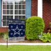 NFL Rico Industries Dallas Cowboys Winter/Snowflake 13" x 18" Double Sided Garden Flag view 2