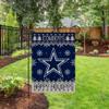 NFL Rico Industries Dallas Cowboys Winter/Snowflake 13" x 18" Double Sided Garden Flag view 3
