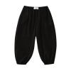Toddler Kids Baby Girls Boys Cotton Pull On Solid Elastic Basic Harem Long Pants Bloomers Track Pants (Black, 2-3 Years) view 1