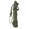 EVTSCAN 32ft Outdoor Climbing Rope, 8mm Diameter High Strength Braided Polyester Static Rope for Rock Climbing, Mountaineering, Caving, Rescue, Escaping, Camping, Hammock and Swinging view 1