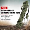 EVTSCAN 32ft Outdoor Climbing Rope, 8mm Diameter High Strength Braided Polyester Static Rope for Rock Climbing, Mountaineering, Caving, Rescue, Escaping, Camping, Hammock and Swinging view 3