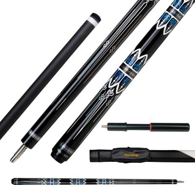 Moyerely Carbon Fiber Pool Cue,11.8mm/12.5mm Low Deflection Cue Stick,Professional Pool Stick with Case(MF4+Extension,12.5mm)