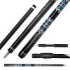 Moyerely Carbon Fiber Pool Cue,11.8mm/12.5mm Low Deflection Cue Stick,Professional Pool Stick with Case(MF4+Extension,12.5mm) view 1