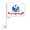 AGAS 12x16 inch US Army Military Car Flag - Attached to 17 inch White Plastic Flex Pole- Single Sided Print on Polyester Fabric- Stitched Edges- with a Window Plastic Clip- Tear and Water Resistant- Perfect for displaying on your Car. (US Army) view 1