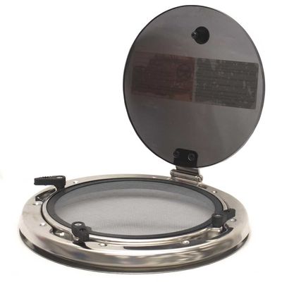 Bomar Boat Portlight Window | 10 3/4 Inch Silver Aluminum