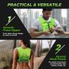REVALI Running Vest, USA Original Patent, Zip Reflective Running Vests with 500ml Hydration Bottle, Adjustable Waistband & Breathable Material, Chest Pack Gear Phone Holder for Men & Women view 3