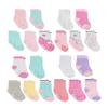 So'dorable 20 Pack Newborn Baby & Infant Boys & Girls Socks, Assorted Size Pack (0-12 Months & 12-24 Months), Non-Skid Grips, Non-Shrink view 1