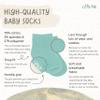 So'dorable 20 Pack Newborn Baby & Infant Boys & Girls Socks, Assorted Size Pack (0-12 Months & 12-24 Months), Non-Skid Grips, Non-Shrink view 2