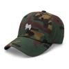 American Eskimo Dog hat, Embroidered Unisex Baseball hat, American Eskimo Dog mom dad hat, American Eskimo Gifts. Green Camo view 3