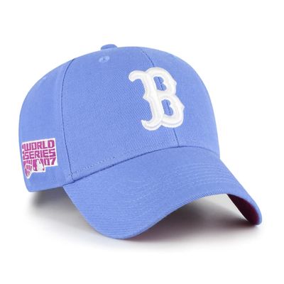'47 MLB World Series Sure Shot Ball Park Black MVP Adjustable Snapback Hat, Adult One Size Fits All - Boston Red Sox Periwinkle, Boston Red Sox Blue
