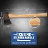 COUNCIL TOOL Sport Utility Flying Fox Woodsman Hatchet - 1.625 lbs Throwing Axe with 22" Straight Hickory Handle & Hardened Poll - SU162FF22S view 2