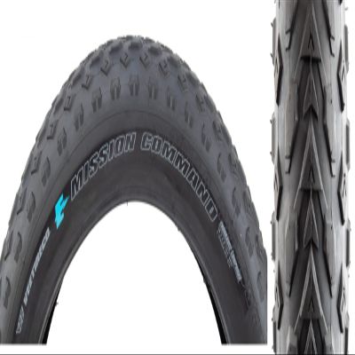 Vee Tire 20x4.0 Bike Tire Mission Command E-Bike 50 with Endurance Compound and Override Puncture Protection, Black, 20 x 4.0