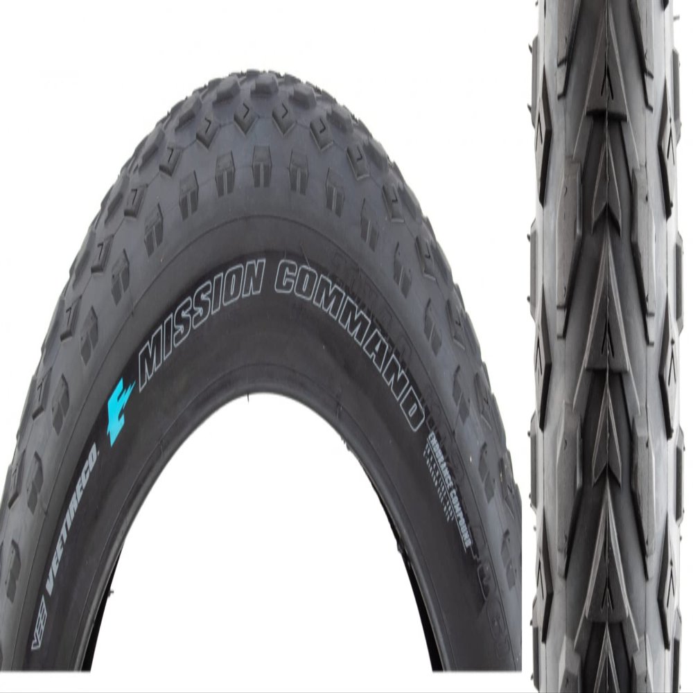 Vee Tire 20x4.0 Bike Tire Mission Command E-Bike 50 with Endurance Compound and Override Puncture Protection, Black, 20 x 4.0