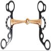 CHALLENGER 5" Short Shank Argentine Single Jointed Copper Mouth Snaffle Horse Bit 35658B view 1
